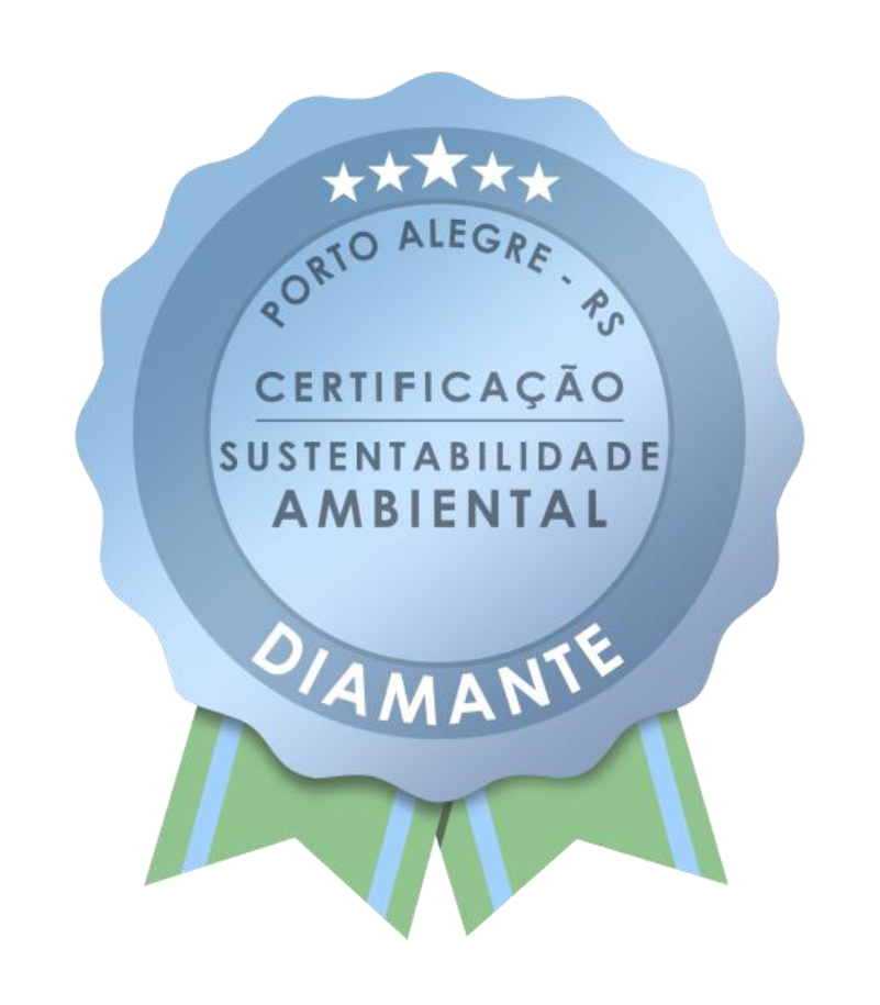 Selo da Certificação Diamante de Sustentabilidade Ambiental — Porto Alegre/RS